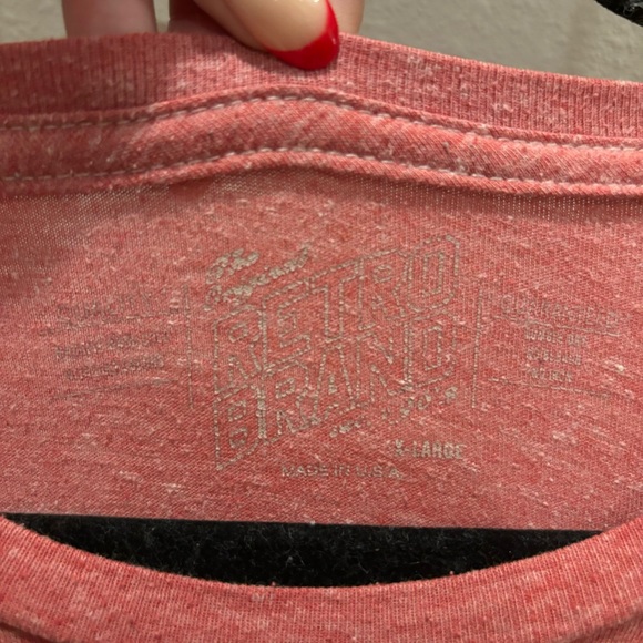 red Vintage Tri-Blend Drink Local Short Sleeve Tee the original retro brand - Picture 3 of 4